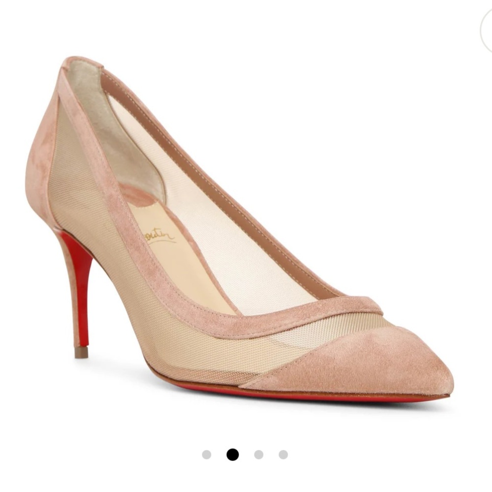 Christian Louboutin Galativi heels 70 with sole protectors great condition